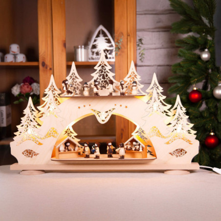 Collector Candle Arch wit two Levels - Thiel Figurines - 68x43 cm / 26.8x16.9 inch