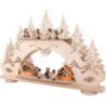 Sammler-Schwibbogen mit zwei Ebenen und 13 Thiel-Figuren - 68x43 cm