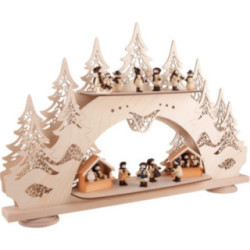 Collector Candle Arch wit two Levels - Thiel Figurines - 68x43 cm / 26.8x16.9 inch