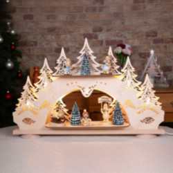 Collector Candle Arch wit two Levels - Wagner Snowmen - 68x43 cm / 26.8x16.9 inch