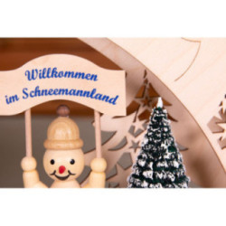 Collector Candle Arch wit two Levels - Wagner Snowmen - 68x43 cm / 26.8x16.9 inch