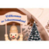 Collector Candle Arch wit two Levels - Wagner Snowmen - 68x43 cm / 26.8x16.9 inch