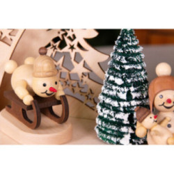 Collector Candle Arch wit two Levels - Wagner Snowmen - 68x43 cm / 26.8x16.9 inch