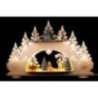 Collector Candle Arch wit two Levels - Wagner Snowmen - 68x43 cm / 26.8x16.9 inch