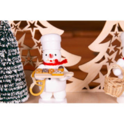 Collector Candle Arch wit two Levels - Zenker Snowmen - 68x43 cm / 26.8x16.9 inch