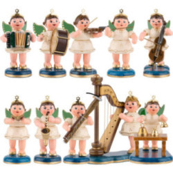 Himmlische Klänge - Hubrig Engelsorchester Set mit 10 Figuren