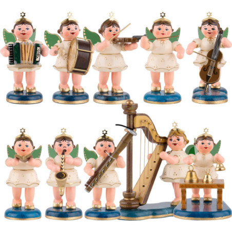 Himmlische Klänge - Hubrig Engelsorchester Set mit 10 Figuren