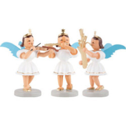 Colourful Sounds - 3 Musical Short Skirt Angels (Blank)