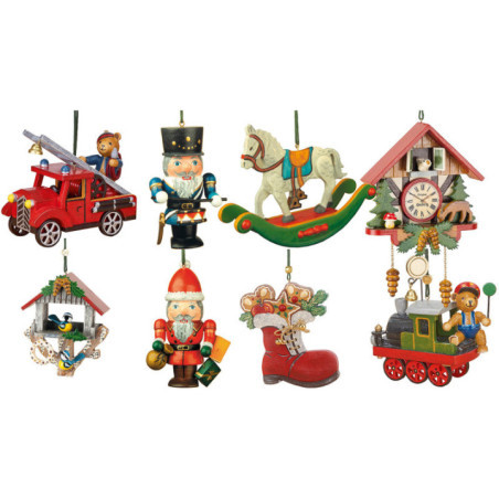Hubrig's Little Christmas Delights - 8 Festive Ornaments