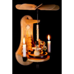 1-Tier Wall Pyramid - Christmas Time - natural - 33,5 cm / 13.2 inch