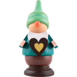 Dwarf with Heart - 6 cm / 2.4 inch