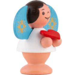 Star Angel with Heart - Colored - 4,5 cm / 1.8 inch