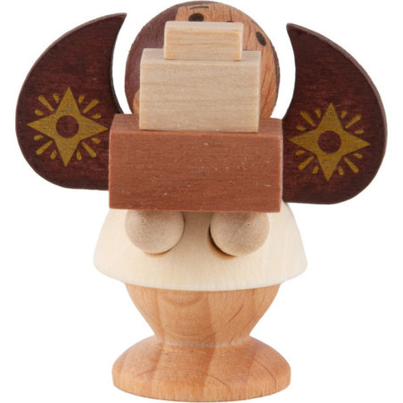 Star Angel with Gifts - Natural - 4,5 cm / 1.8 inch