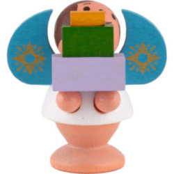 Sternengel mit Geschenken bunt - 4,5 cm