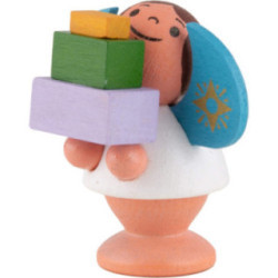 Star Angel with Gifts - Colored - 4,5 cm / 1.8 inch