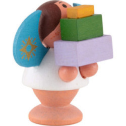 Star Angel with Gifts - Colored - 4,5 cm / 1.8 inch
