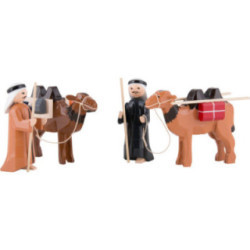 Kameltreiber 4-teilig farbig - 7 cm