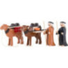 Camel Herder, Set of Four, Colored - 7 cm / 2.8 inch