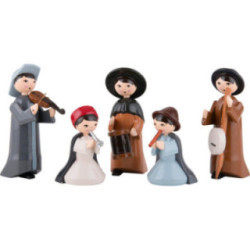 Musikanten 5-teilig farbig - 7 cm