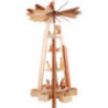 4-stöckige Pyramide Christi Geburt - natur - 60 cm