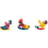 Winter Children Downhill Sliders - 3 pcs. - stained - 7 cm / 2.8 inch