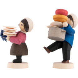 Winterkinder Abwäscher 2-teilig gebeizt - 7 cm