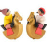 Horsemen Children - 2 pcs. - stained - 7 cm / 2.8 inch