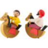 Horsemen Children - 2 pcs. - stained - 7 cm / 2.8 inch