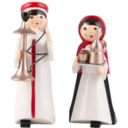 Hookah Couple, Set of Two, Colored - 7 cm / 2.8 inch