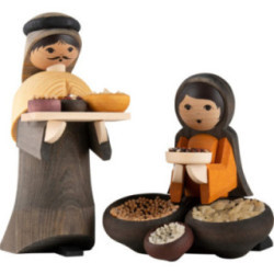 Spice Trader, Set of Two, Stained - 13 cm / 5.1 inch