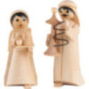 Hookah Couple, Set of Two, Natural - 7 cm / 2.8 inch