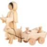Goat Shepherdess, Set of Three, Natural - 22 cm / 8.7 inch