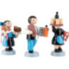 Winter Children Waiter Group - 3 pcs. - blue - 7 cm / 2.8 inch