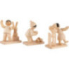 Winter Children Snowball Kids - 3 pcs. - natural - 7 cm / 2.8 inch