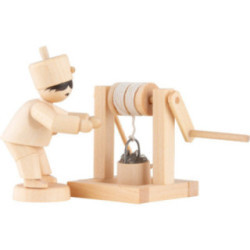 Bergmann mit Haspel natur - 7 cm