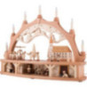 Candle Arch - Miners Parade with Moving Figurines - 68x50 cm / 26.8x19.7 inch