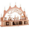Candle Arch - Miners Parade with Moving Figurines - 68x50 cm / 26.8x19.7 inch