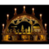 Candle Arch - Miners Parade with Moving Figurines - 68x50 cm / 26.8x19.7 inch