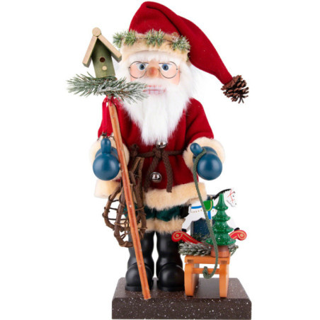 Nussknacker Weihnachtsmann mit Schlitten - 47 cm