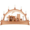 Candle Arch - Oriental Nativity with Moving Figurines - 76x52 cm / 29.9x20.5 inch