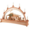 Candle Arch - Nativity with Moving Figurines - 76x52 cm / 29.9x20.5 inch