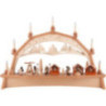 Candle Arch - Christmas Market with Moving Figurines - 76x52 cm / 29.9x20.5 inch