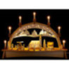 Candle Arch - Miners Parade with Moving Figurines - 76x52 cm / 29.9x20.5 inch