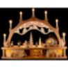 Candle Arch - Winter in the Ore Mountains with Moving Figurines - 68x50 cm / 26.8x19.7 inch