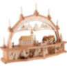 Candle Arch - On the Road in the Ore Mountains with Moving Figurines - 78x54 cm / 30.7x21.3 inch