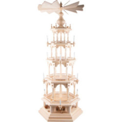 4-stöckige Pyramide unbestückt mit Bergwerk im Sockel - 145 cm