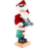 Nussknacker Weihnachtsmann mit Spielzeugauto - 46,5 cm