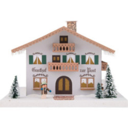 Lighted House Inn "Zur Post" - 21 cm / 8.3 inch