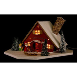 Lighted House Dwarves' Workshop - 19 cm / 7.5 inch