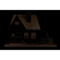 Lichterhaus Altes Forsthaus mit Weihnachtsbaum - 25 cm